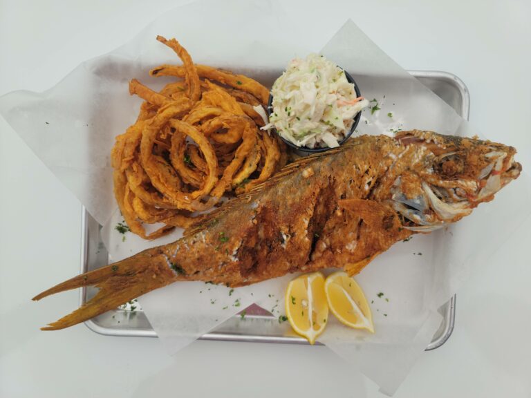 Whole Red Snapper with fries